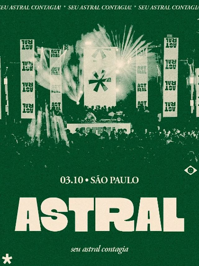 Flyer do evento FESTA ASTRAL em São Paulo