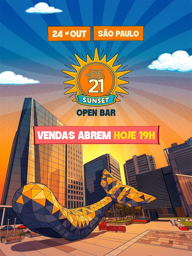 Flyer do evento 5521 Sunset - Full open bar em Maresias