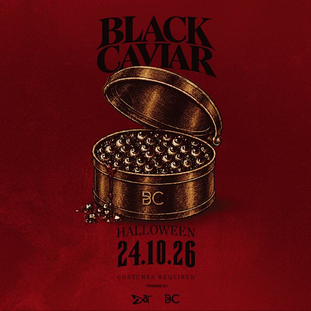 Flyer do evento BLACK CAVIAR em São Paulo