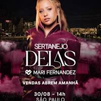 Flyer de Mari Fernandez em SP