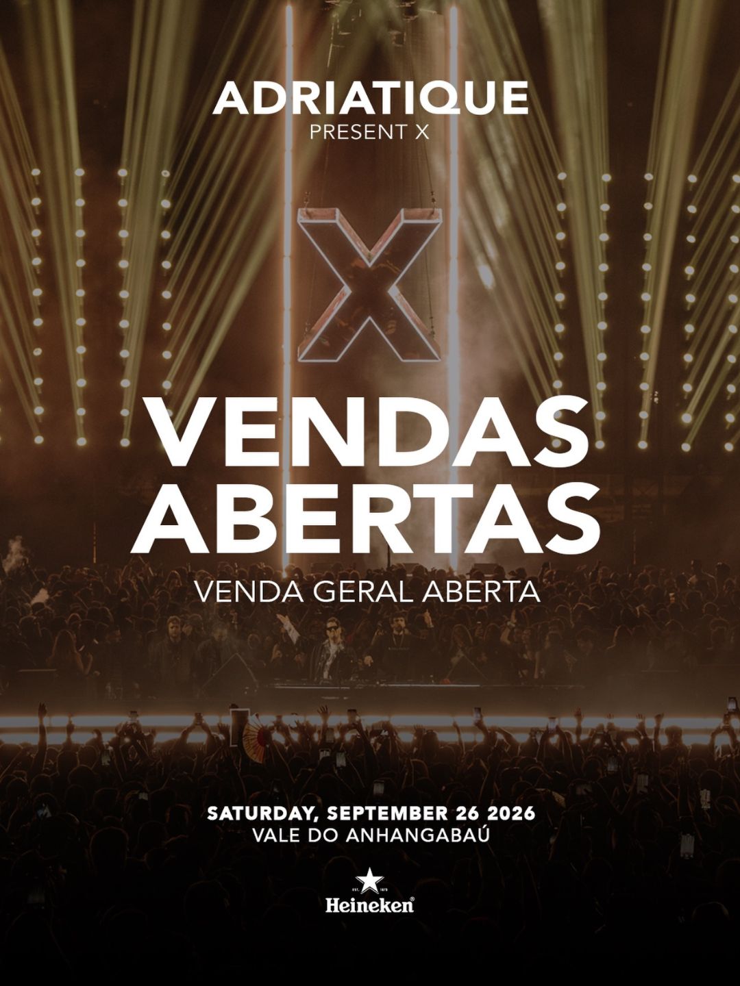 Flyer do evento ADRIATIQUE PRESENT X em São Paulo