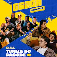 Flyer de Ginga São Paulo :: 19 de Julho :: Final com Turma do Pagode e Syon Trio