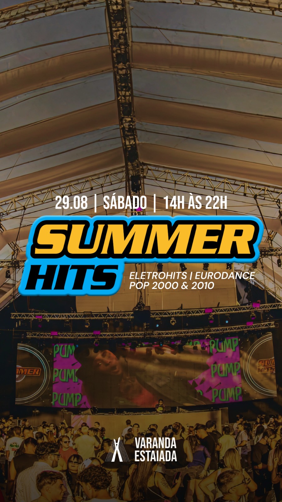SUMMER HITS NO VARANDA ESTAIADA | 29.08 | Apresentação Evi Goffin