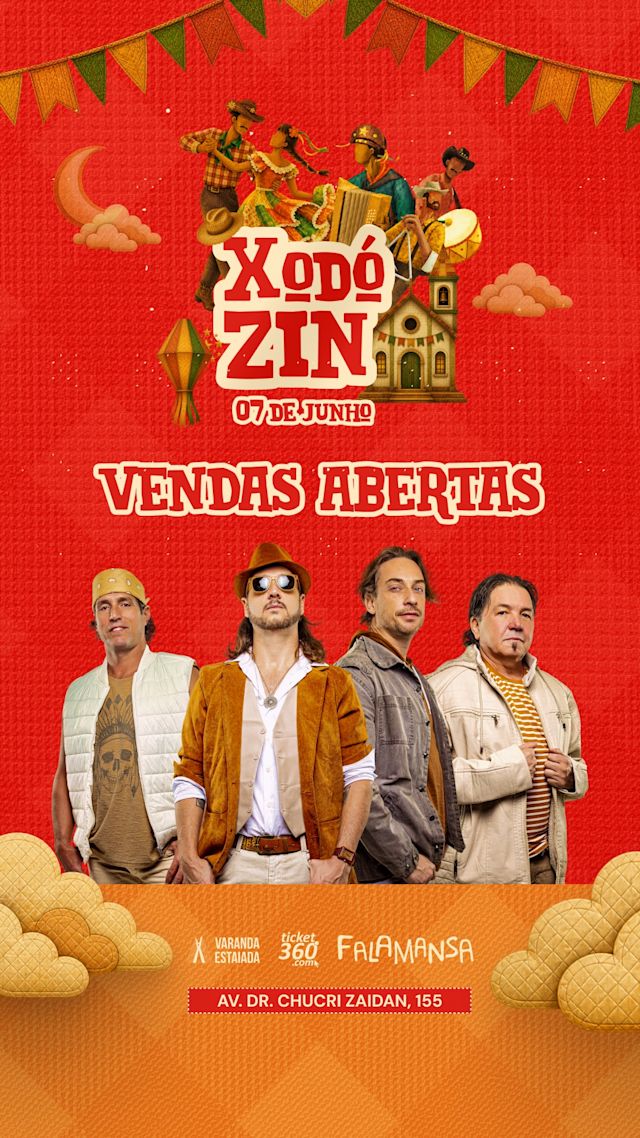 Flyer do evento Xodózin apresenta FALAMANSA em São Paulo