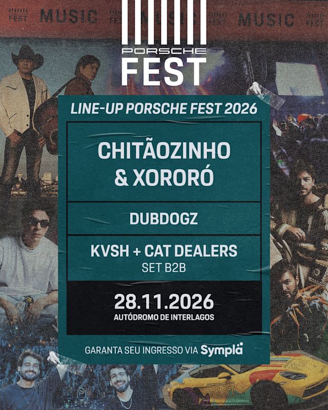 Flyer do evento PORSCHE FEST 2026 em São Paulo