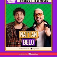 Flyer de Arena Brasileira :: 09 ou 11 de Julho :: Belo e Nattan