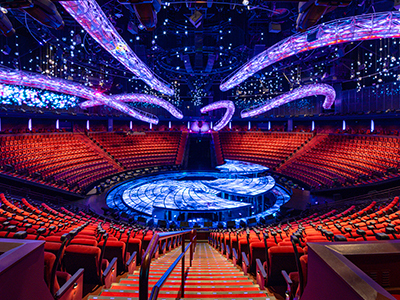 Inside Awakening theater in Las Vegas