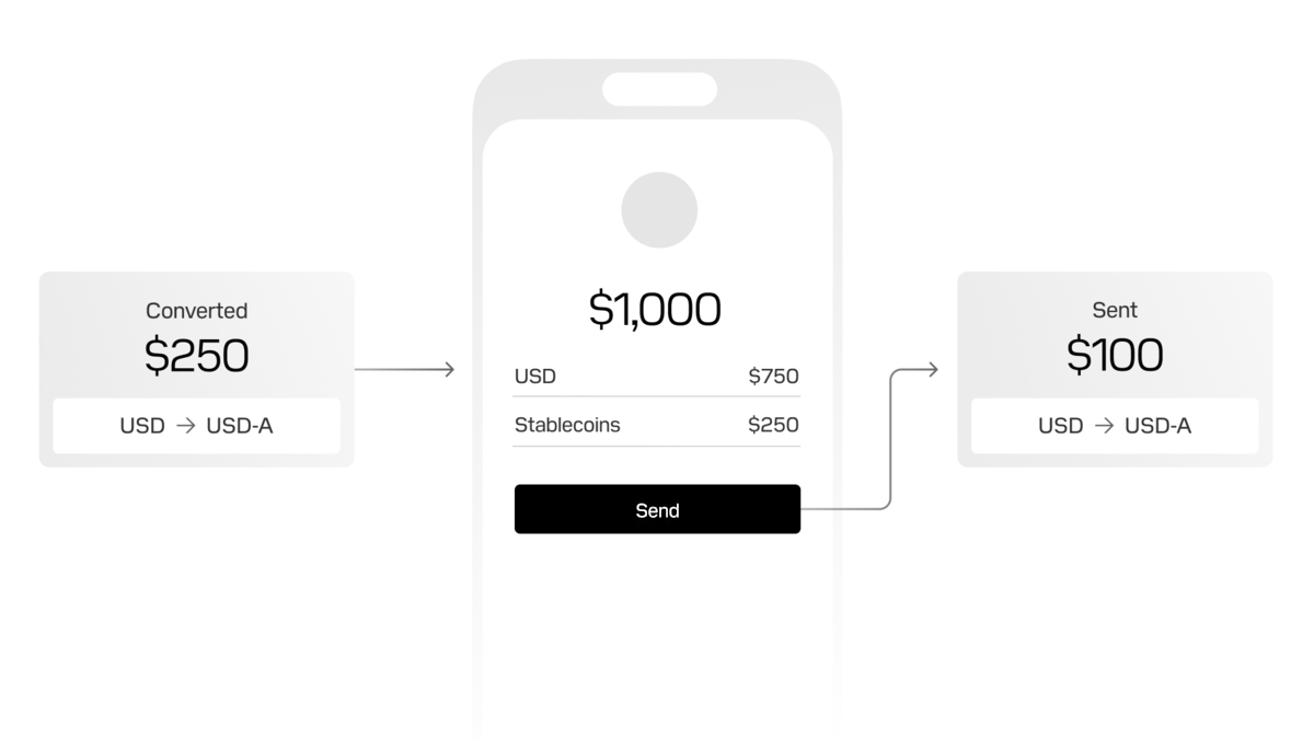 Embed stablecoin wallets