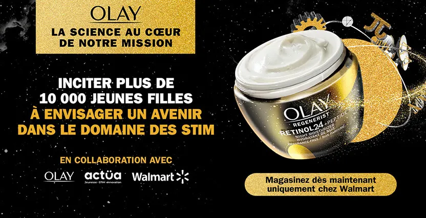 Campagne #ComblerLÉcartSTIM d’Olay