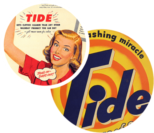 Image d’un ancien logo Tide