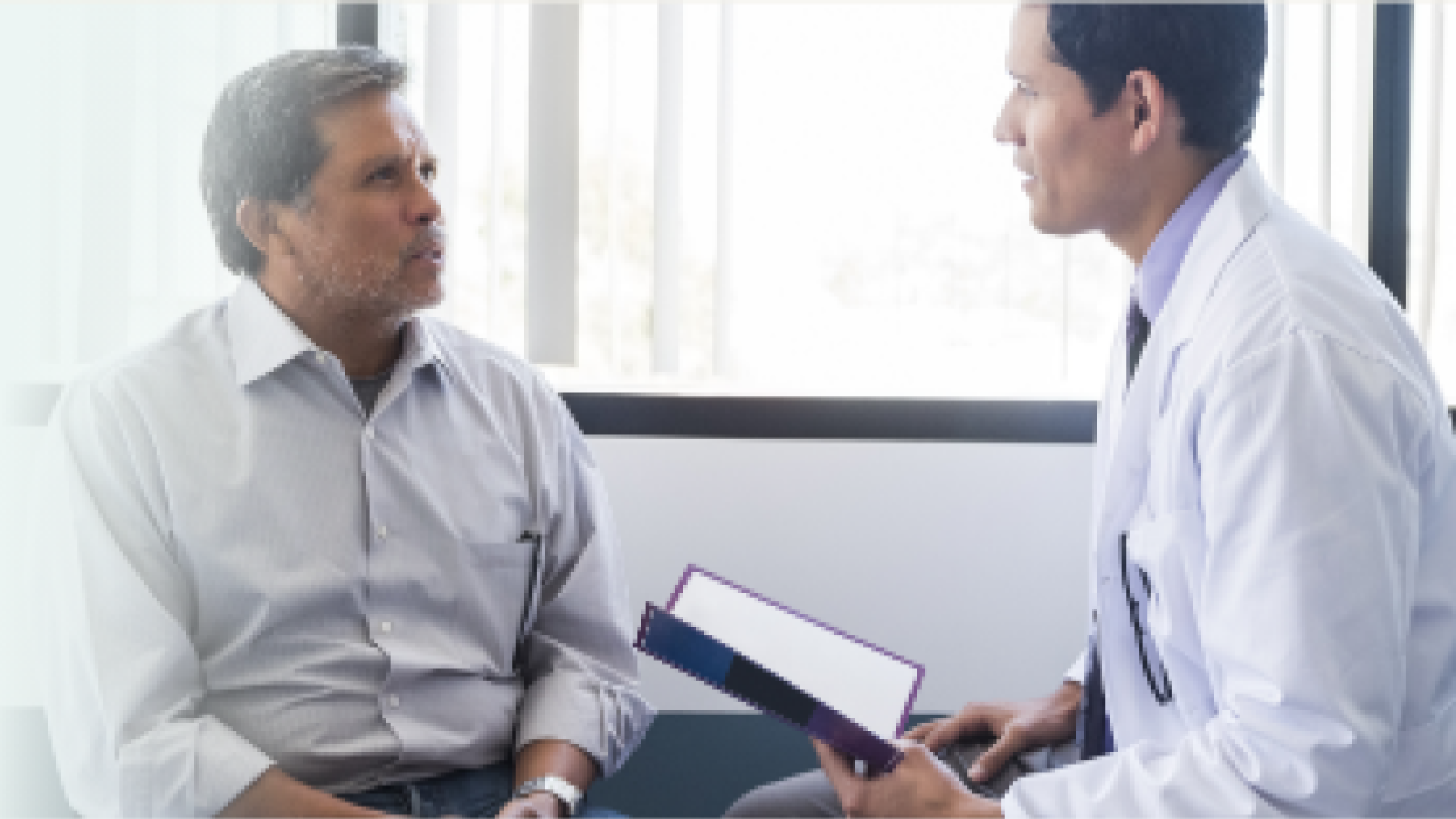 Medical professional discussing comorbidities and analgesic choice with a patient.