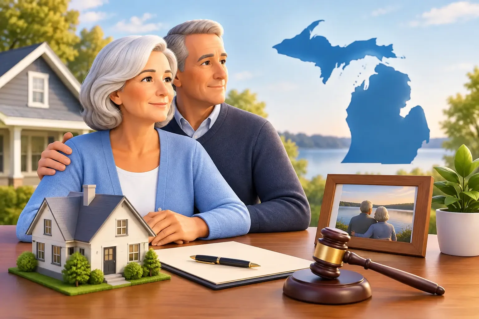 Cover Image for What Does a Surviving Spouse Inherit in Michigan?