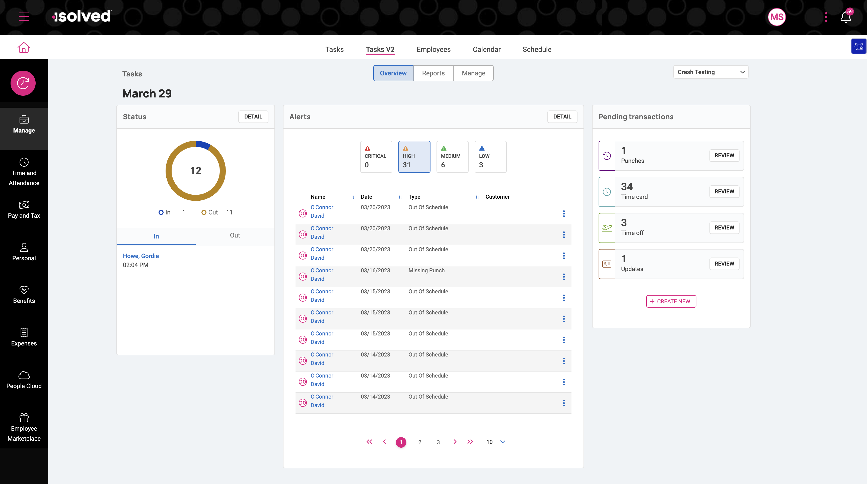 isolved Workforce Management overview image