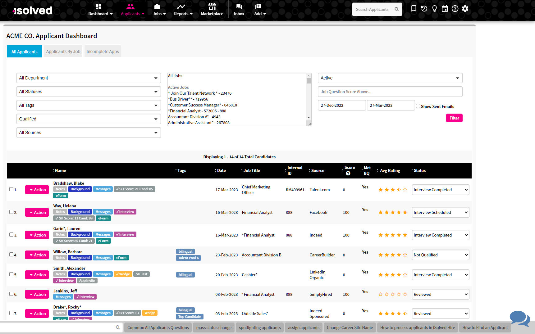 isolved Applicant Tracking overview image 