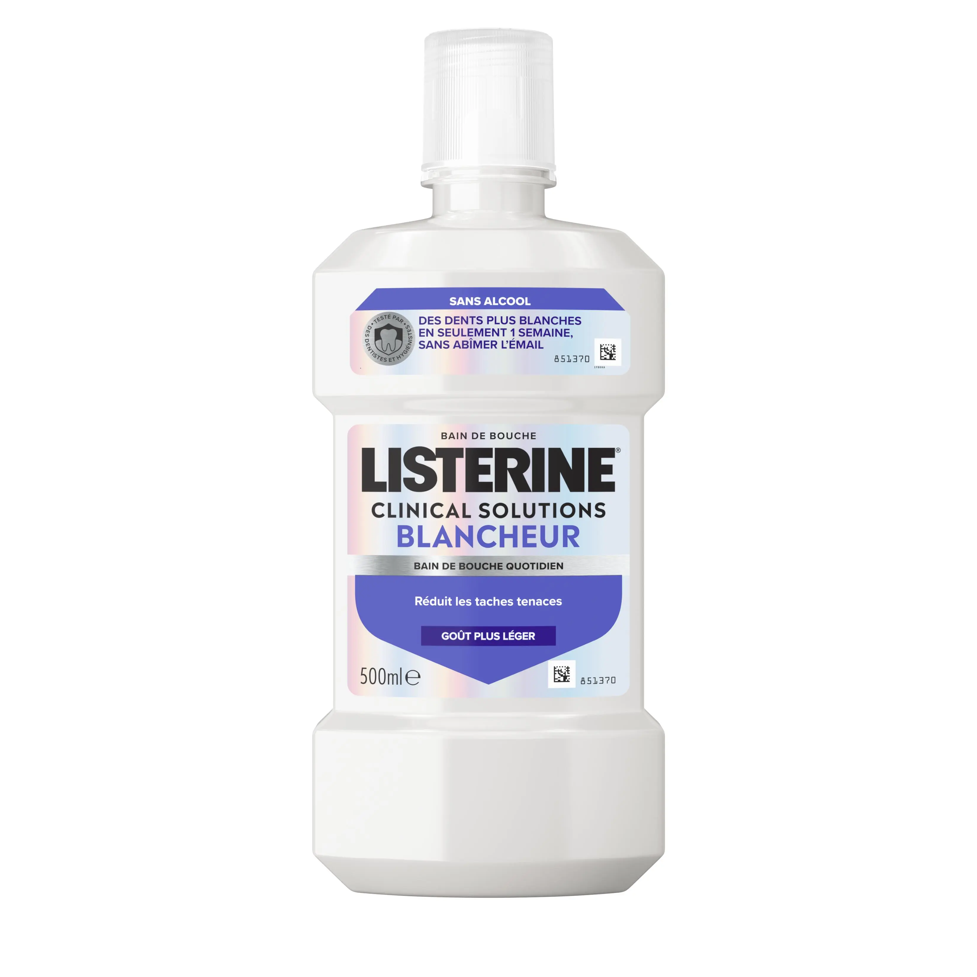 Bain de Bouche LISTERINE® Clinical Solutions Blancheur Goût Leger Sans Alcool