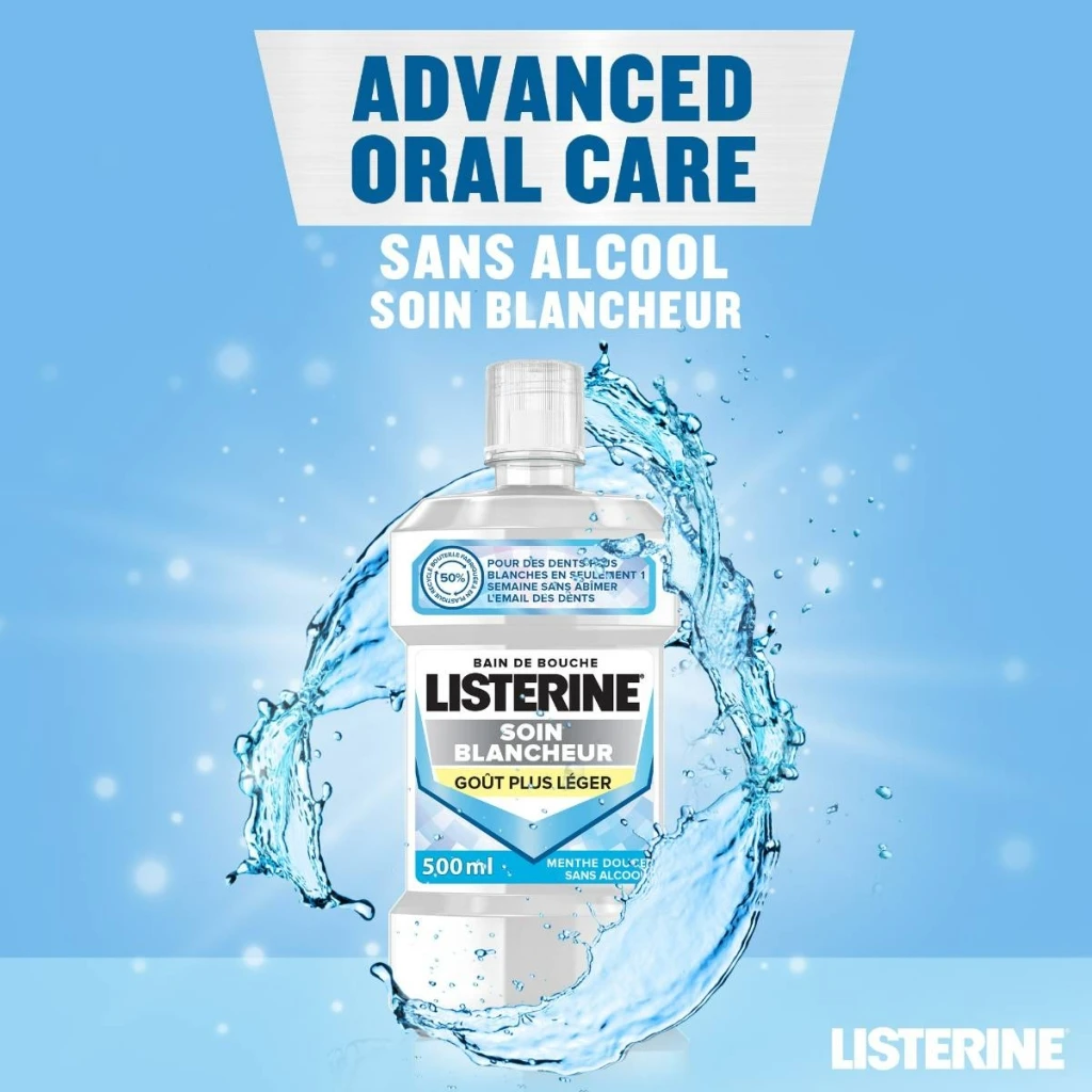 Bain de Bouche LISTERINE® Soin Blancheur Goût Plus Léger image 2