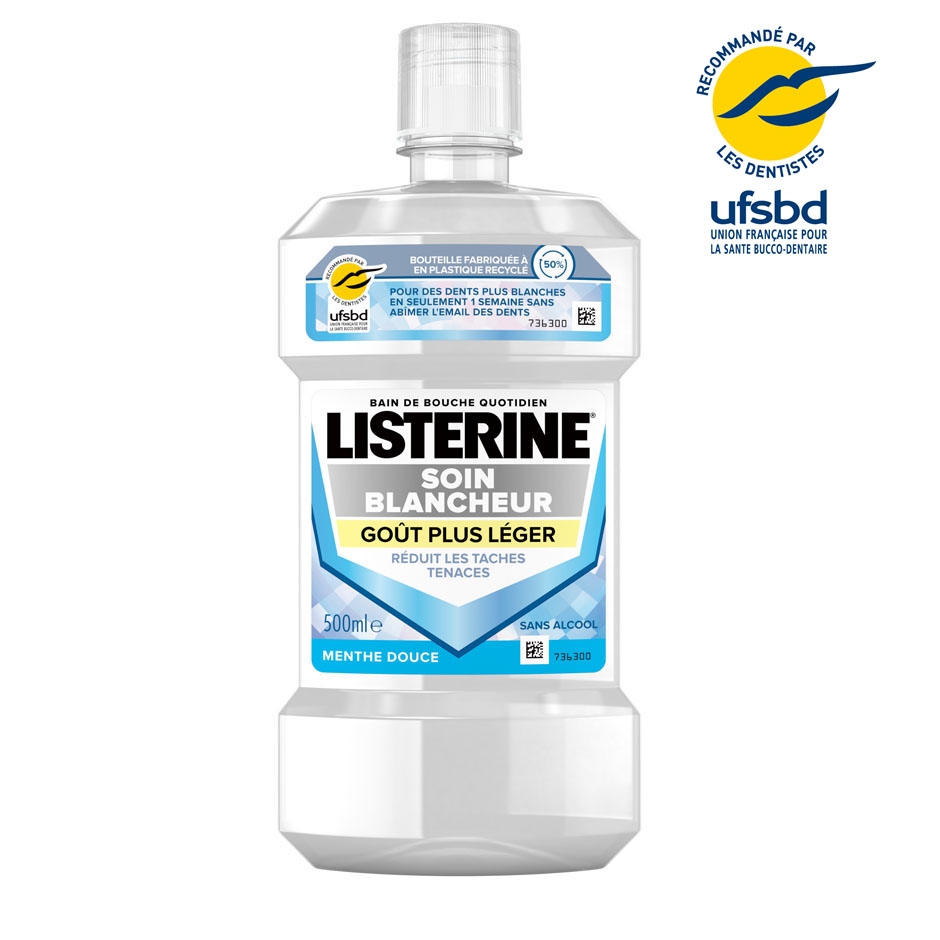 LISTERINE® Soin Blancheur Goût Plus Léger