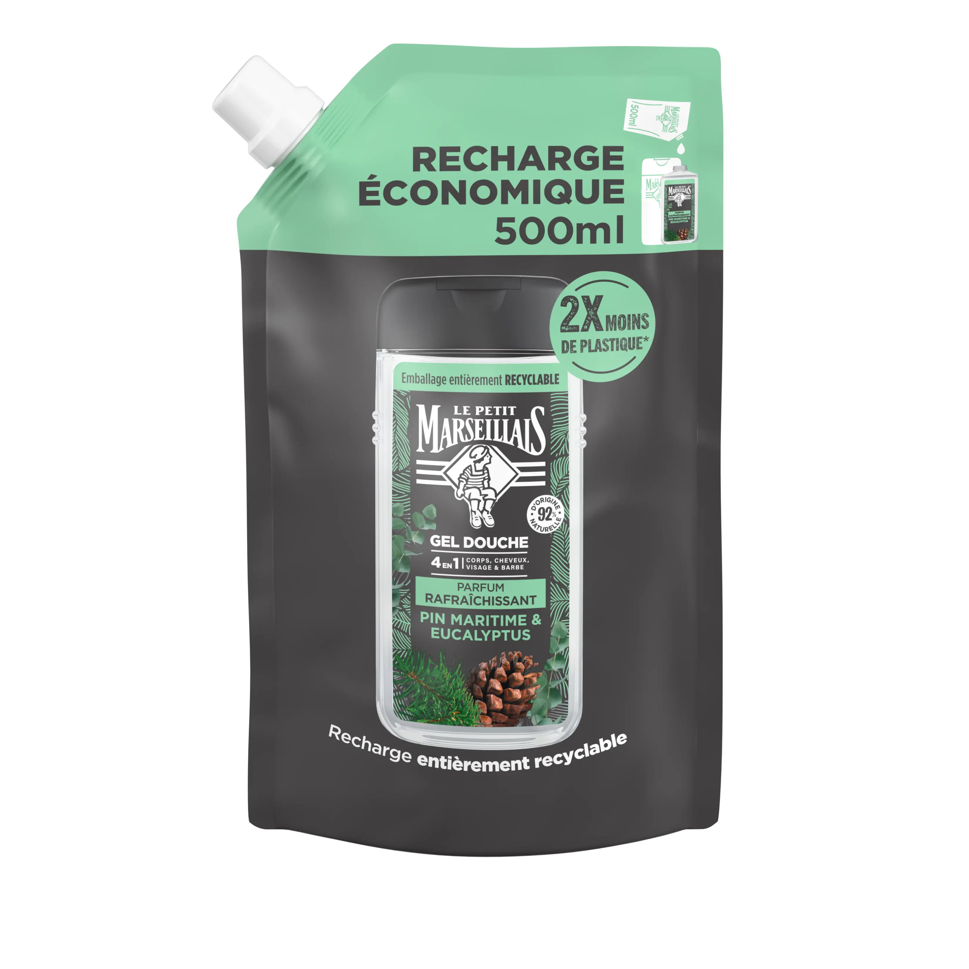 Recharge Gel Douche Homme Minéraux & Bois de Cèdre