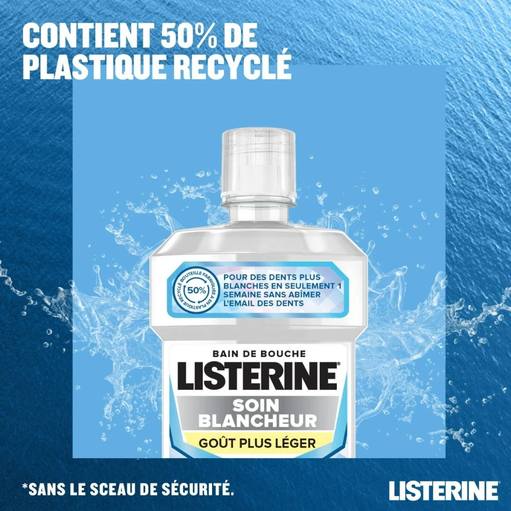 Bain de Bouche LISTERINE® Soin Blancheur Goût Plus Léger image 5