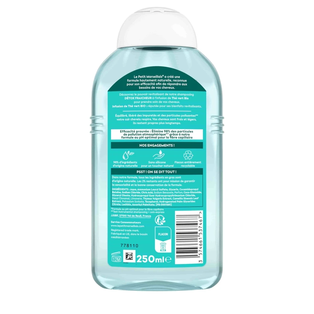 lpm emea 3574661537467 1933303 org detox grn tea shampoo 250ml 005-min 2 0