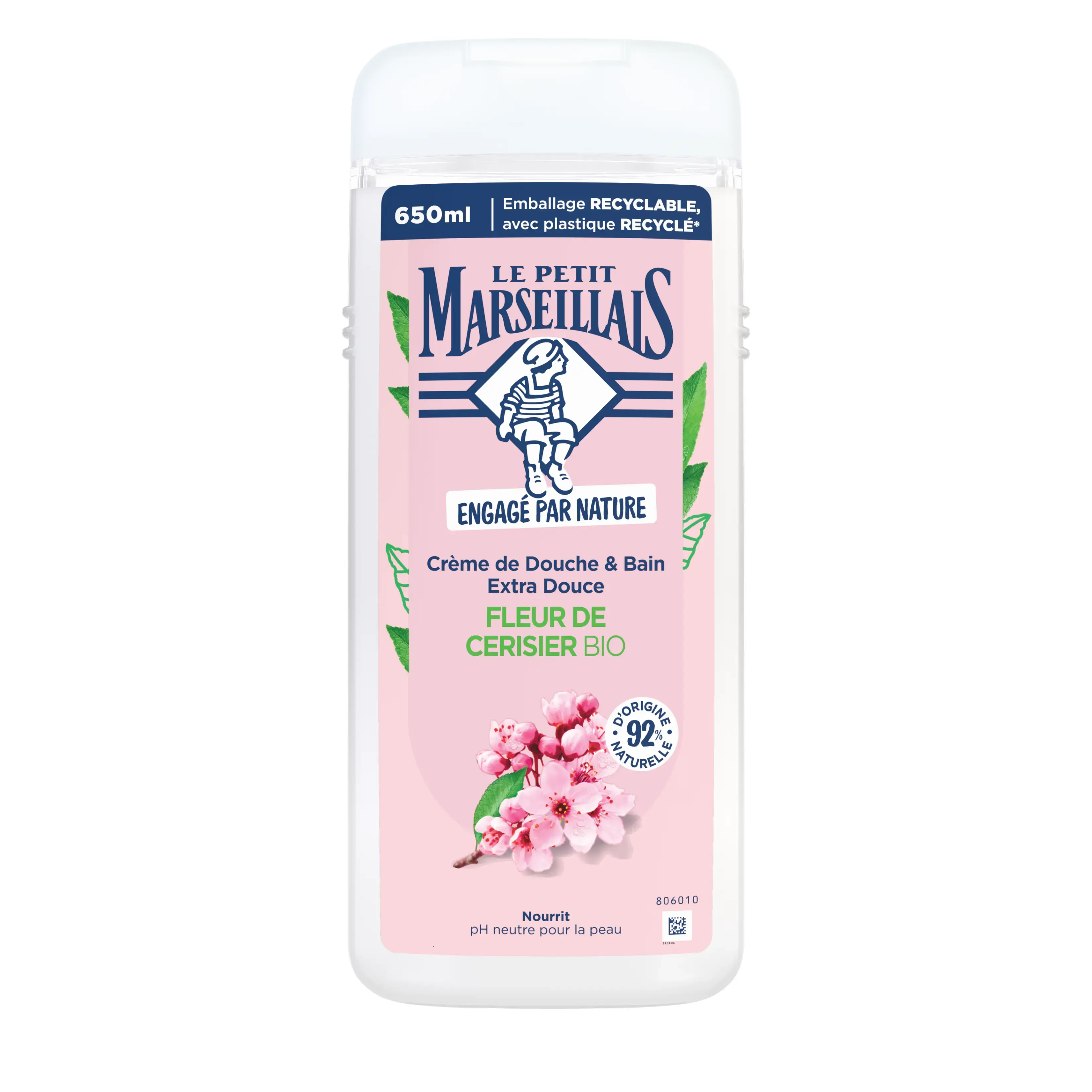 Crème de Douche & Bain Extra Douce Fleur de Cerisier BIO