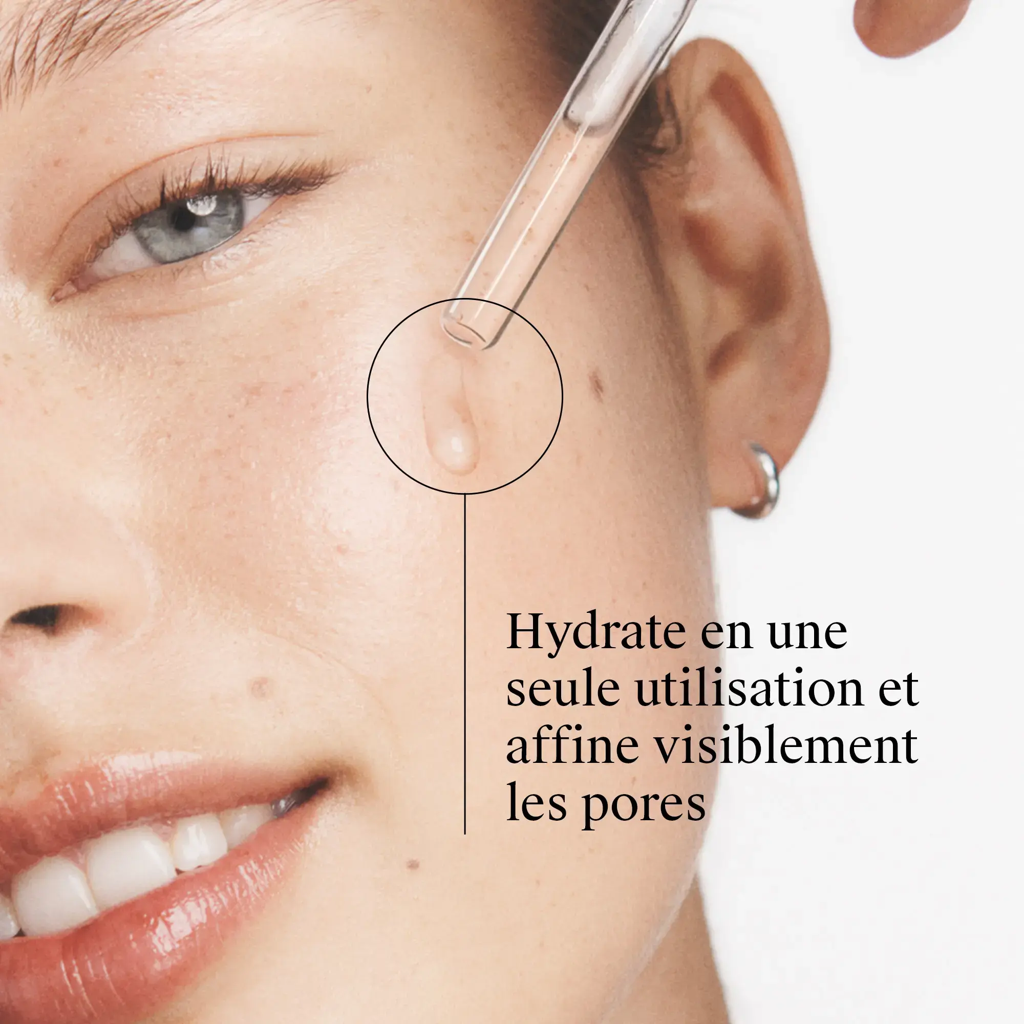 Hydrate en une seule utilisation et affine visiblement les pores