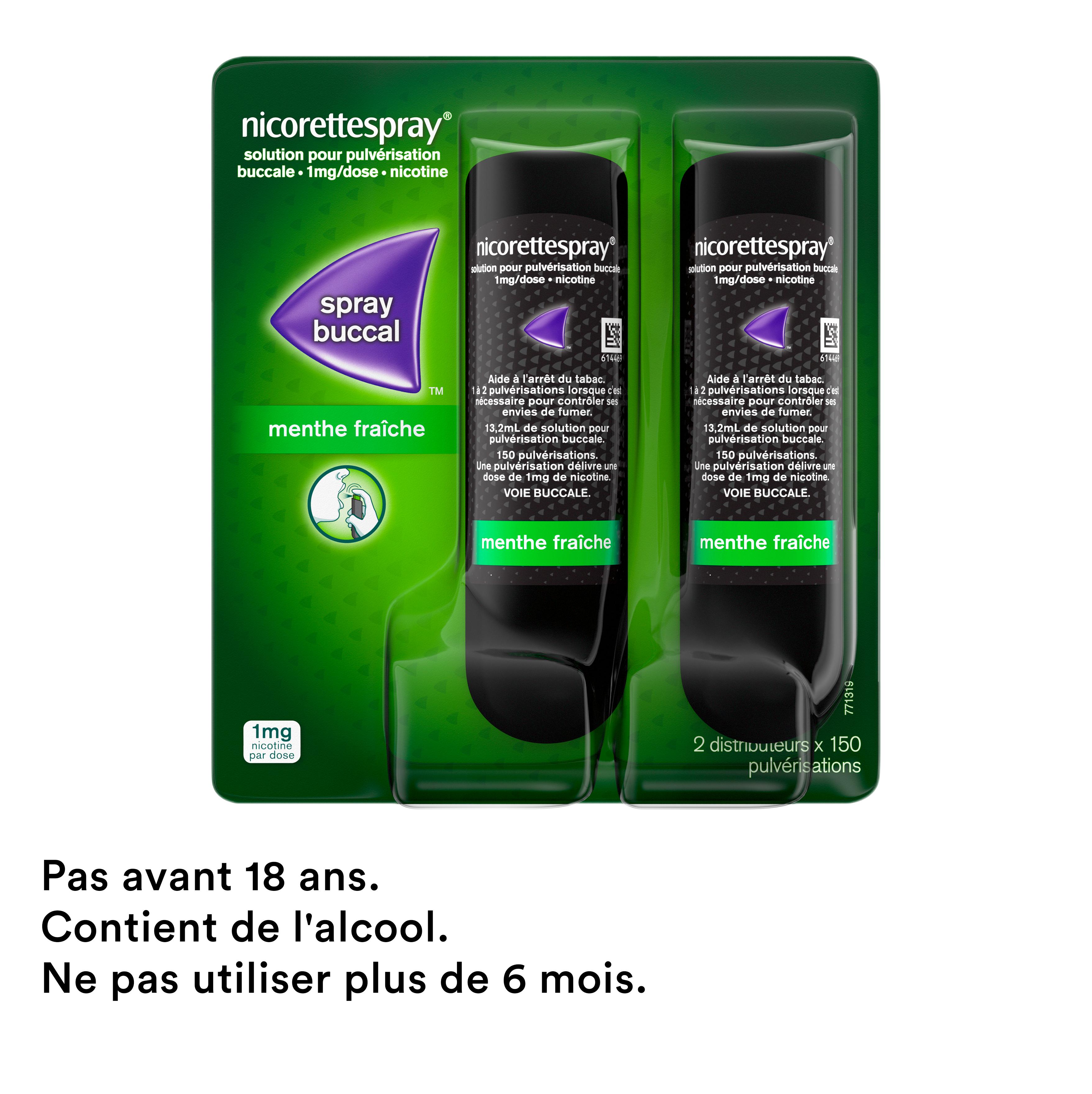 inhalateur nicorette ou cigarette électronique Nicorette Inhaler, diminue l'envie de fumer main image 1
