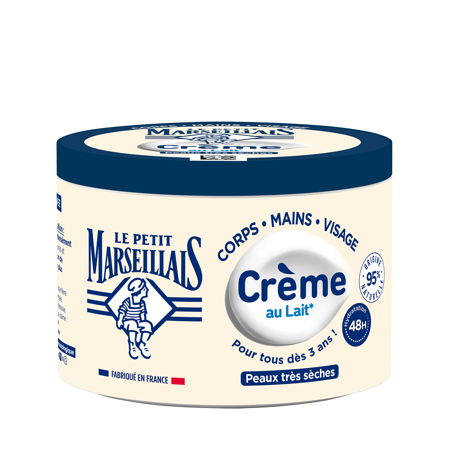 Crème au Lait Le Petit Marseillais pour peaux très sèches