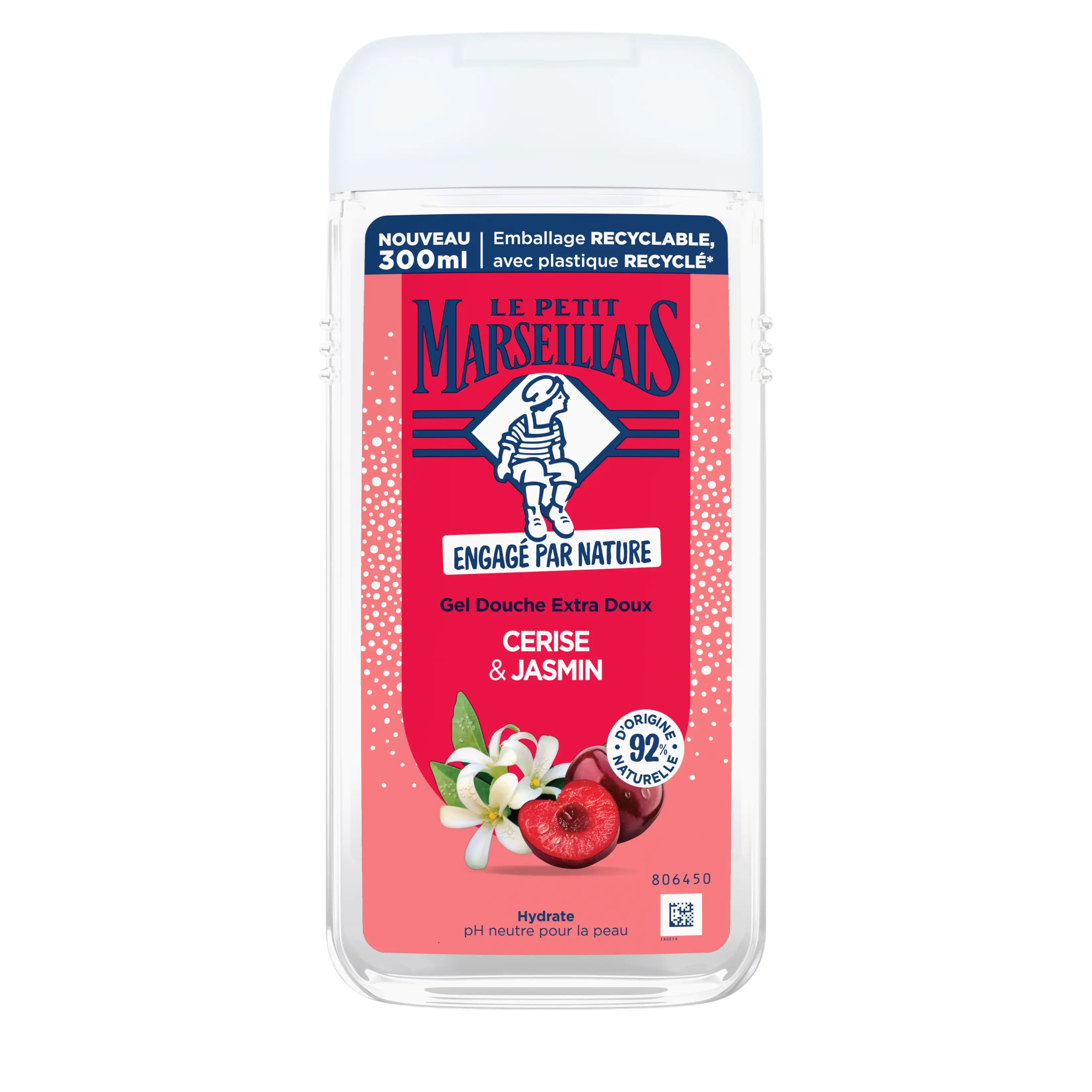 Gel Douche Extra Doux Réconfortant Cerise & Jasmin