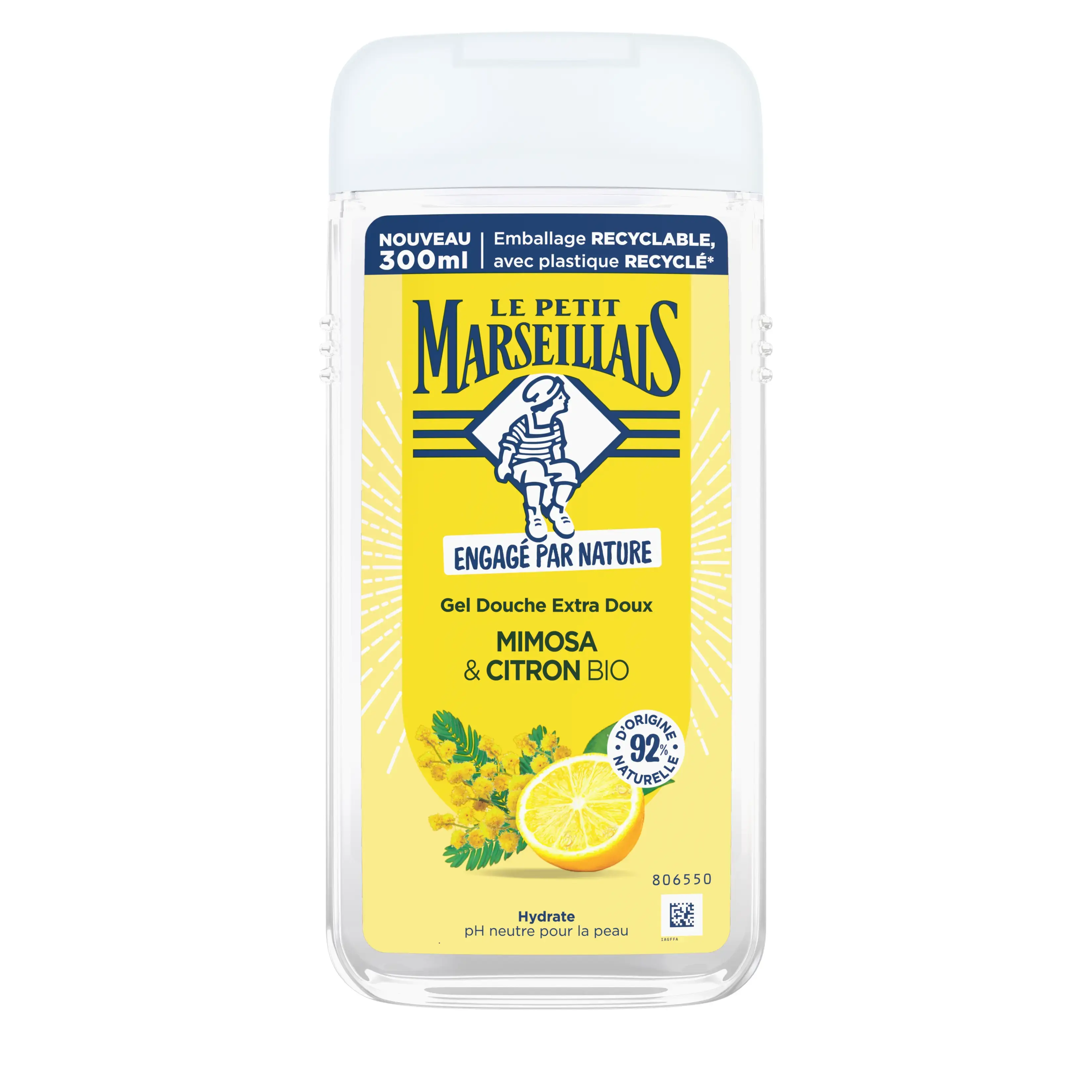 Gel Douche Extra Doux Énergisant Mimosa & Citron BIO