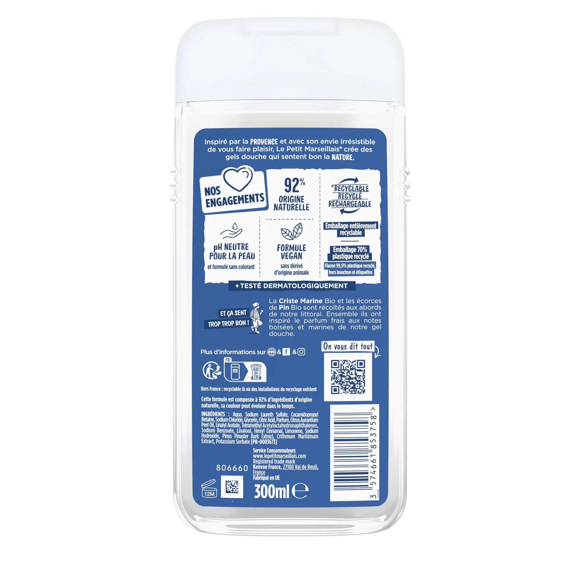 Gel Douche Extra Doux Pin BIO & Criste Marine BIO Gel Douche Extra Doux Pin BIO & Criste Marine BIO