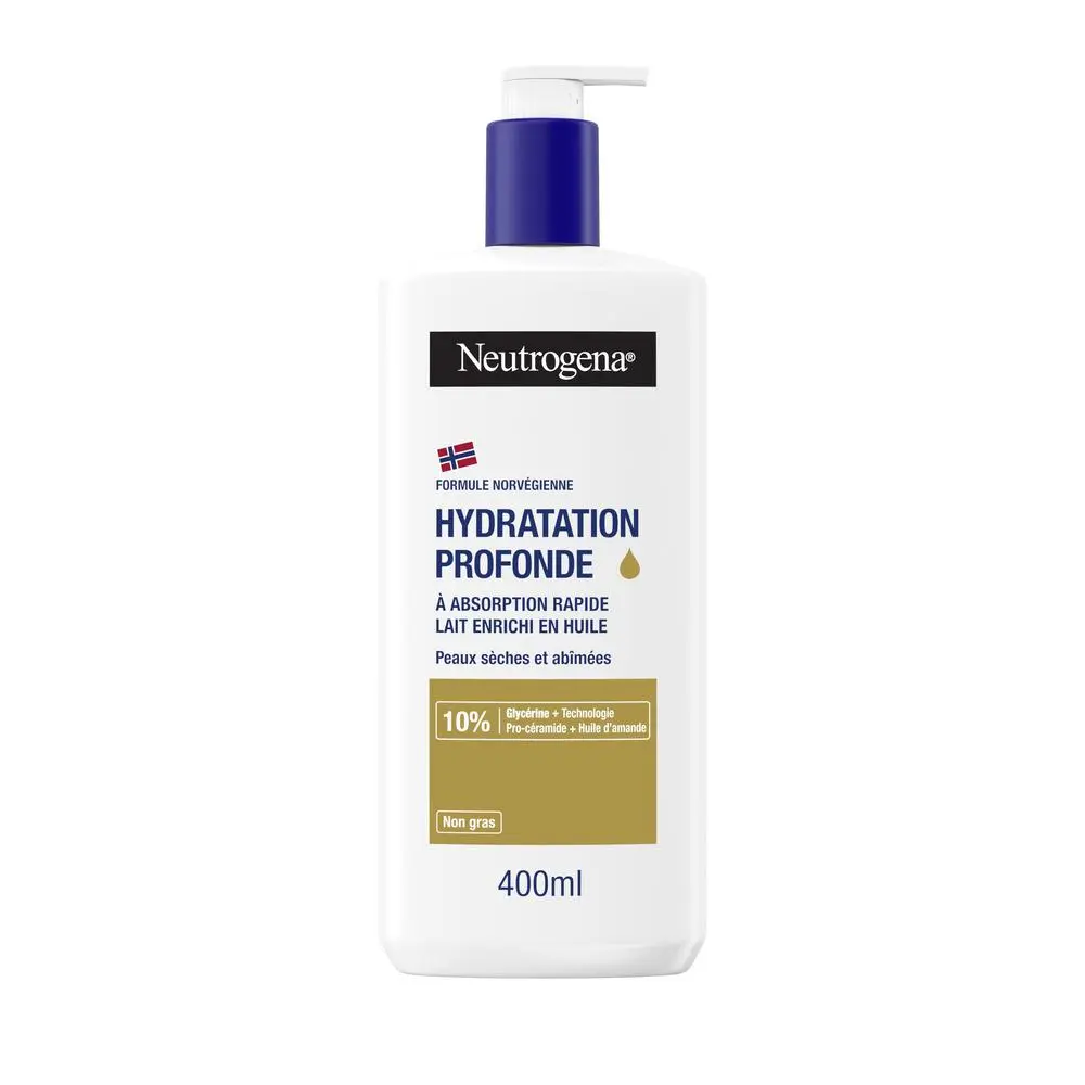 Lait corporel huile hydratation intense 400ml