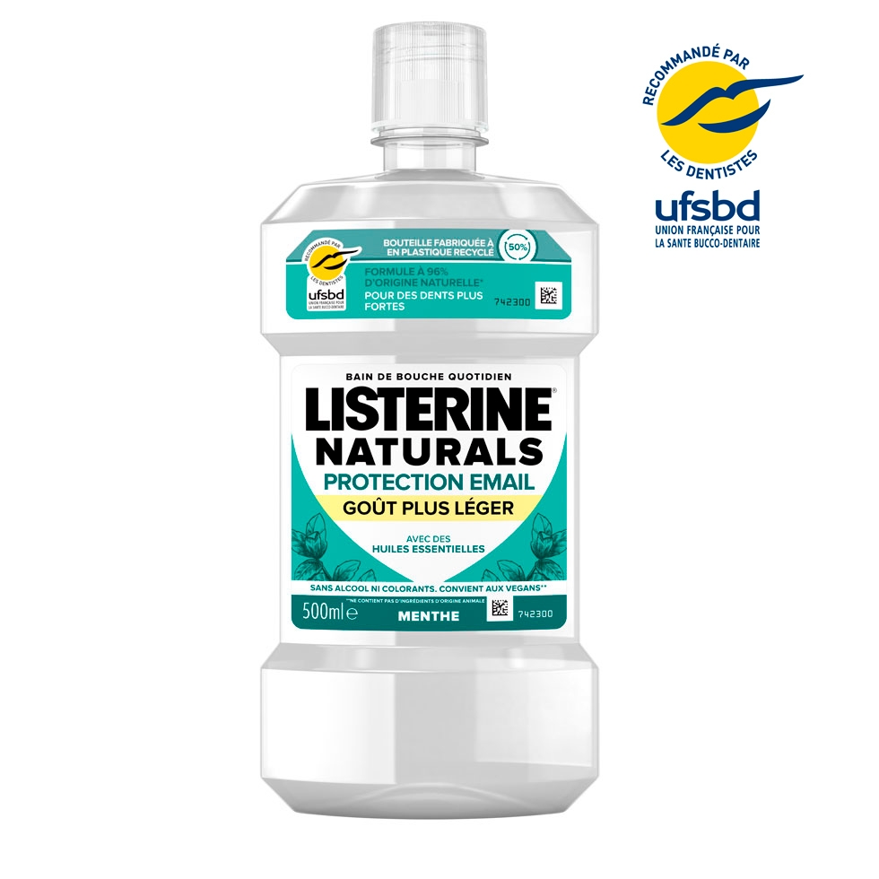 LISTERINE® Naturals Protection Email Goût Plus Léger