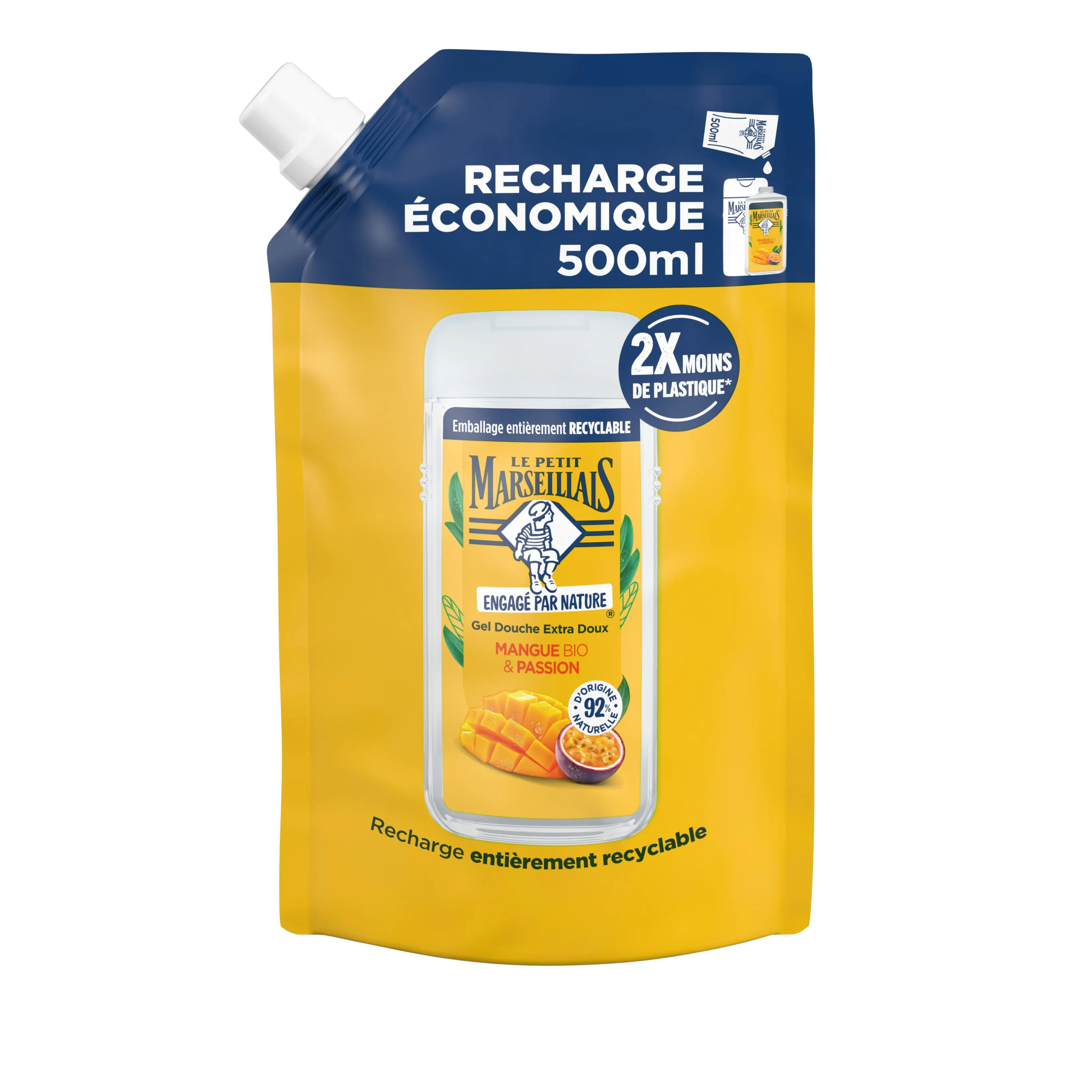 Recharge Gel Douche Extra Doux Mangue Bio & Passion - Img 1