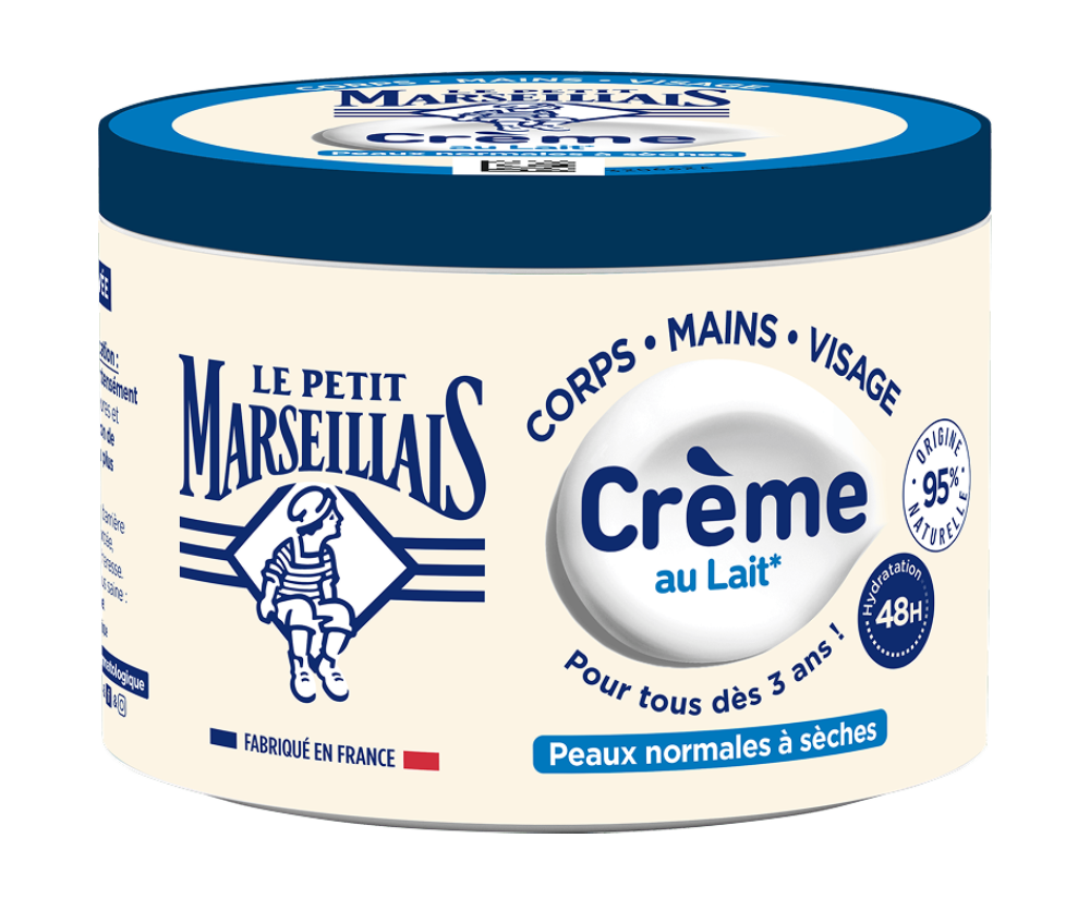 Crème au Lait Le Petit Marseillais pour peaux normales
