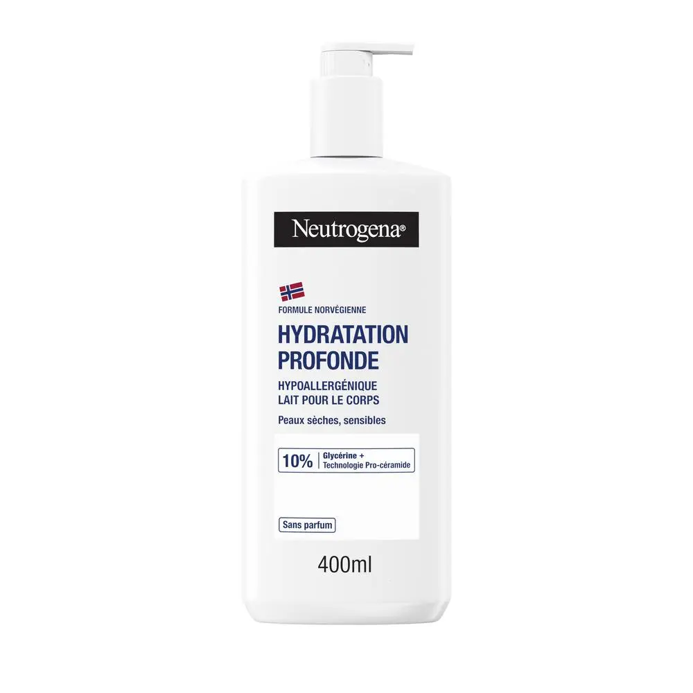 Lait corporel peau sensible hydratation intense 400ml