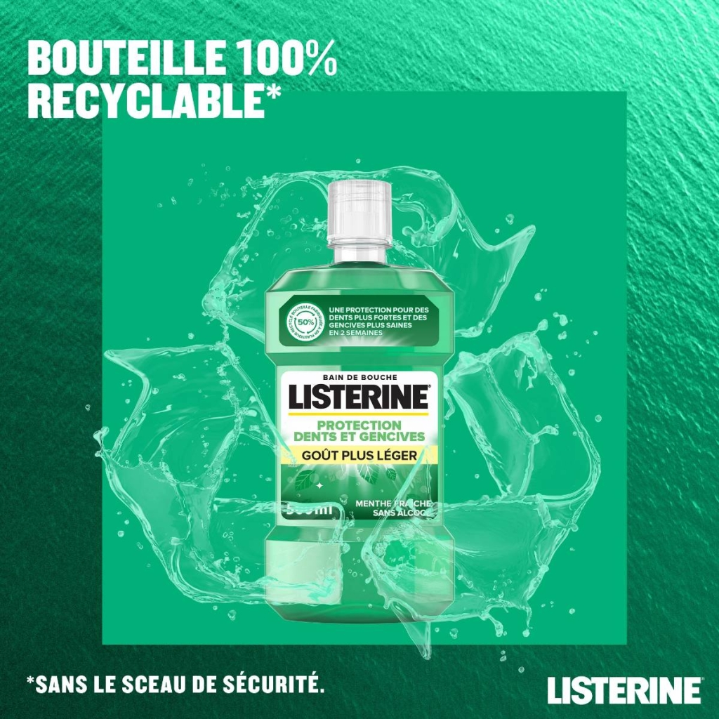 Bain de Bouche LISTERINE ® Protection Dents Et Gencives Goût Plus Léger - Image 5 - Listerine - fr-FR