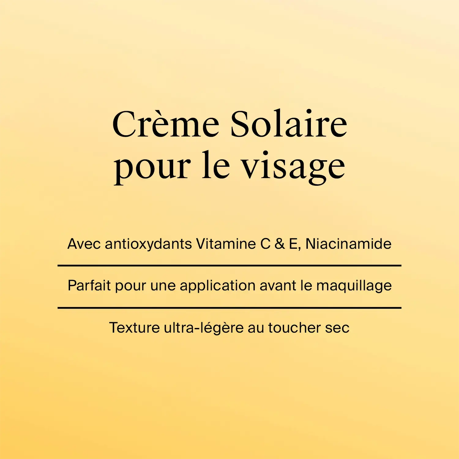 Crème Solaire pour le visage