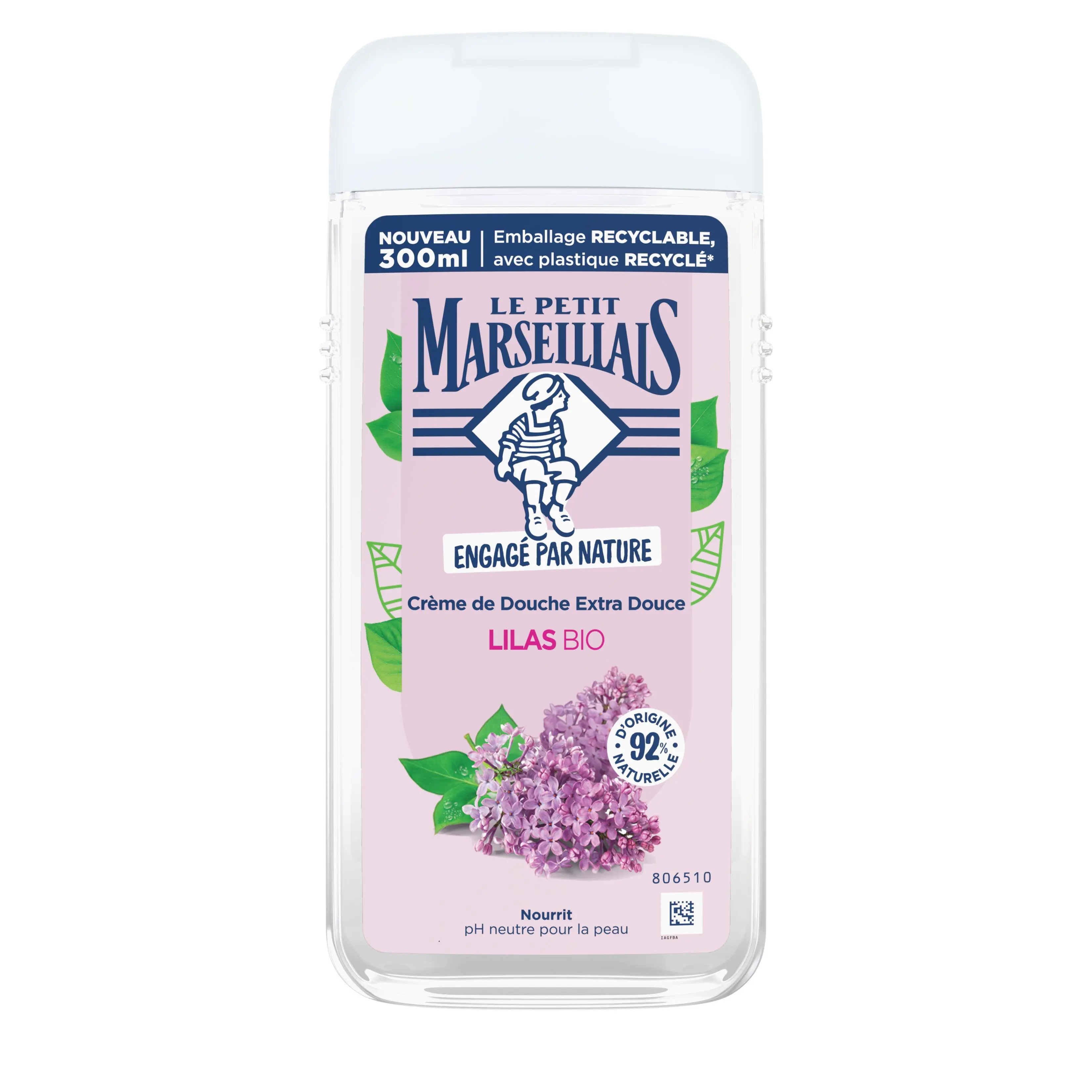 Crème de Douche Extra Douce Lilas BIO