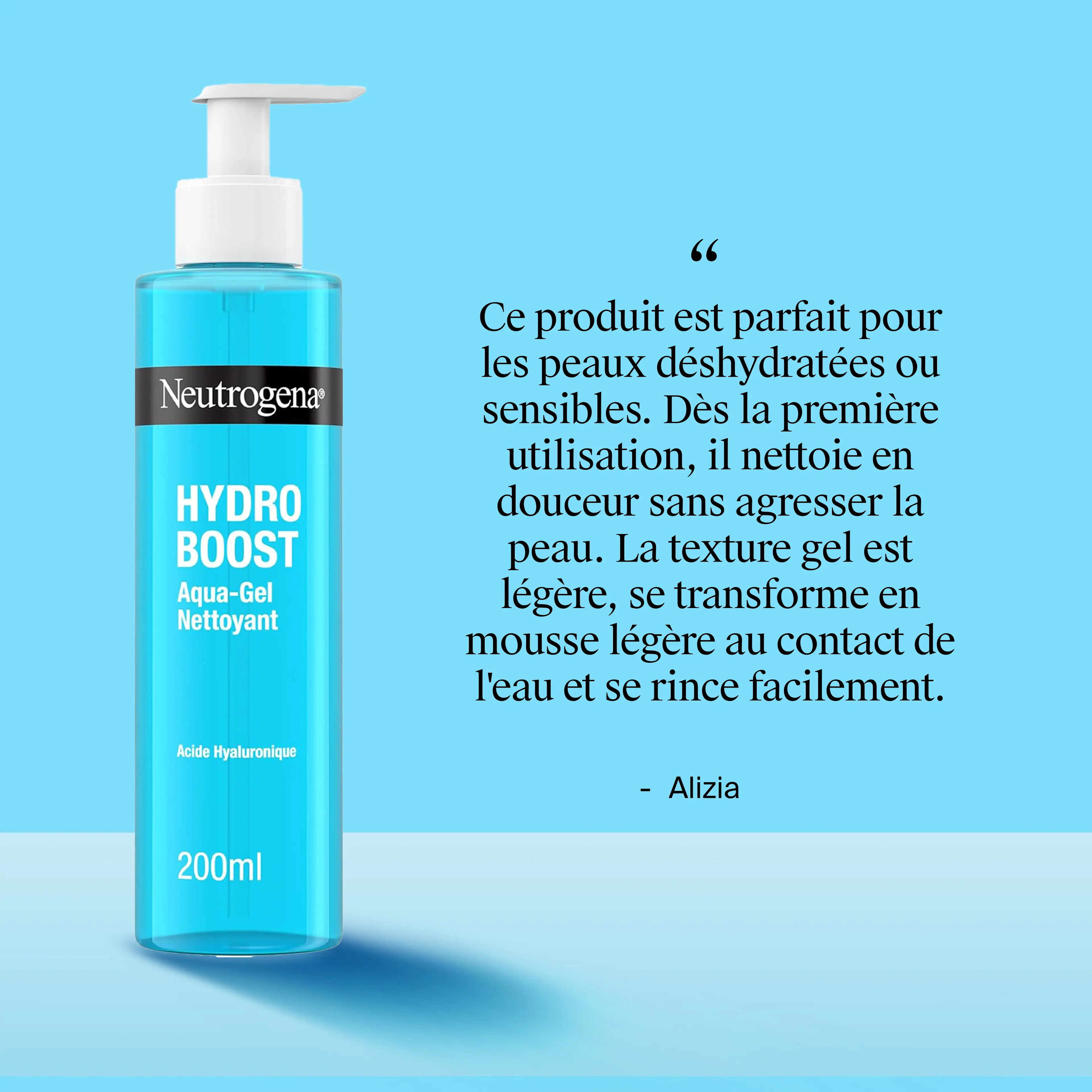 Hydro Boost ® : aqua-gel nettoyant hydratant