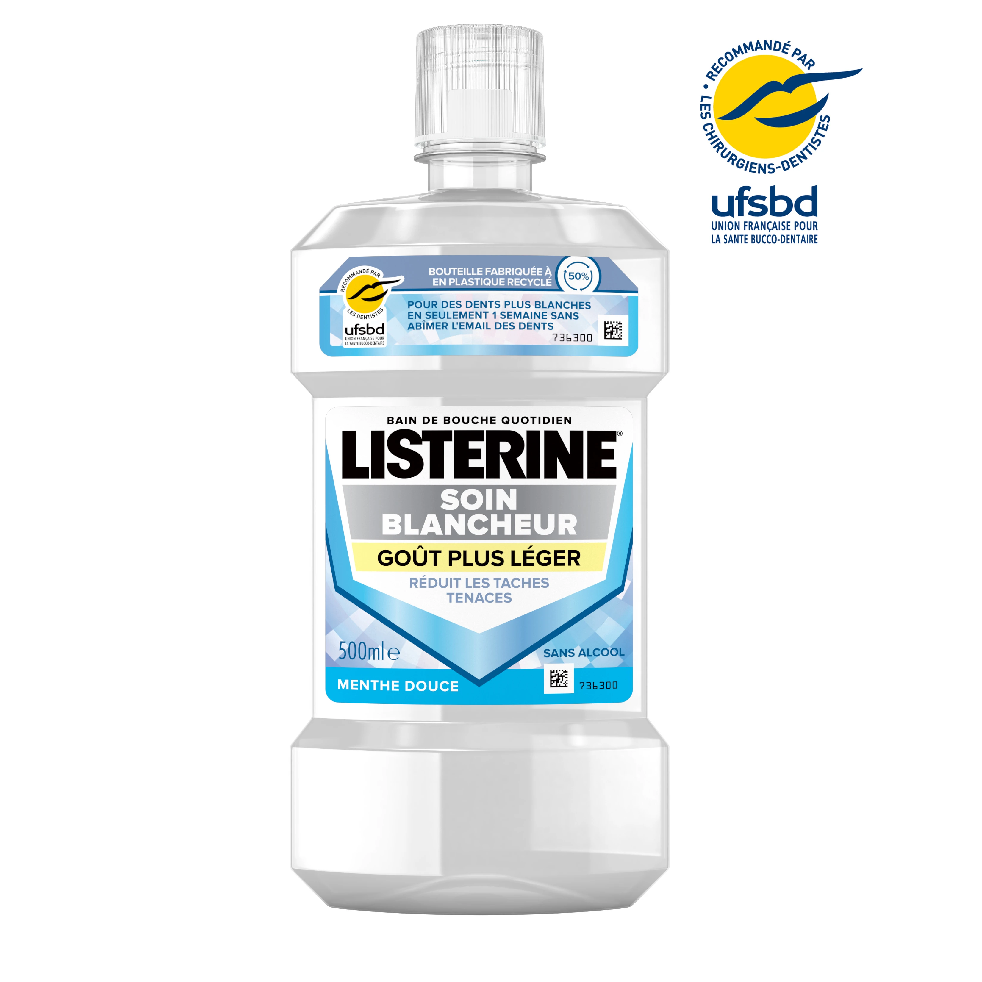 LISTERINE® Soin Blancheur Goût Plus Léger