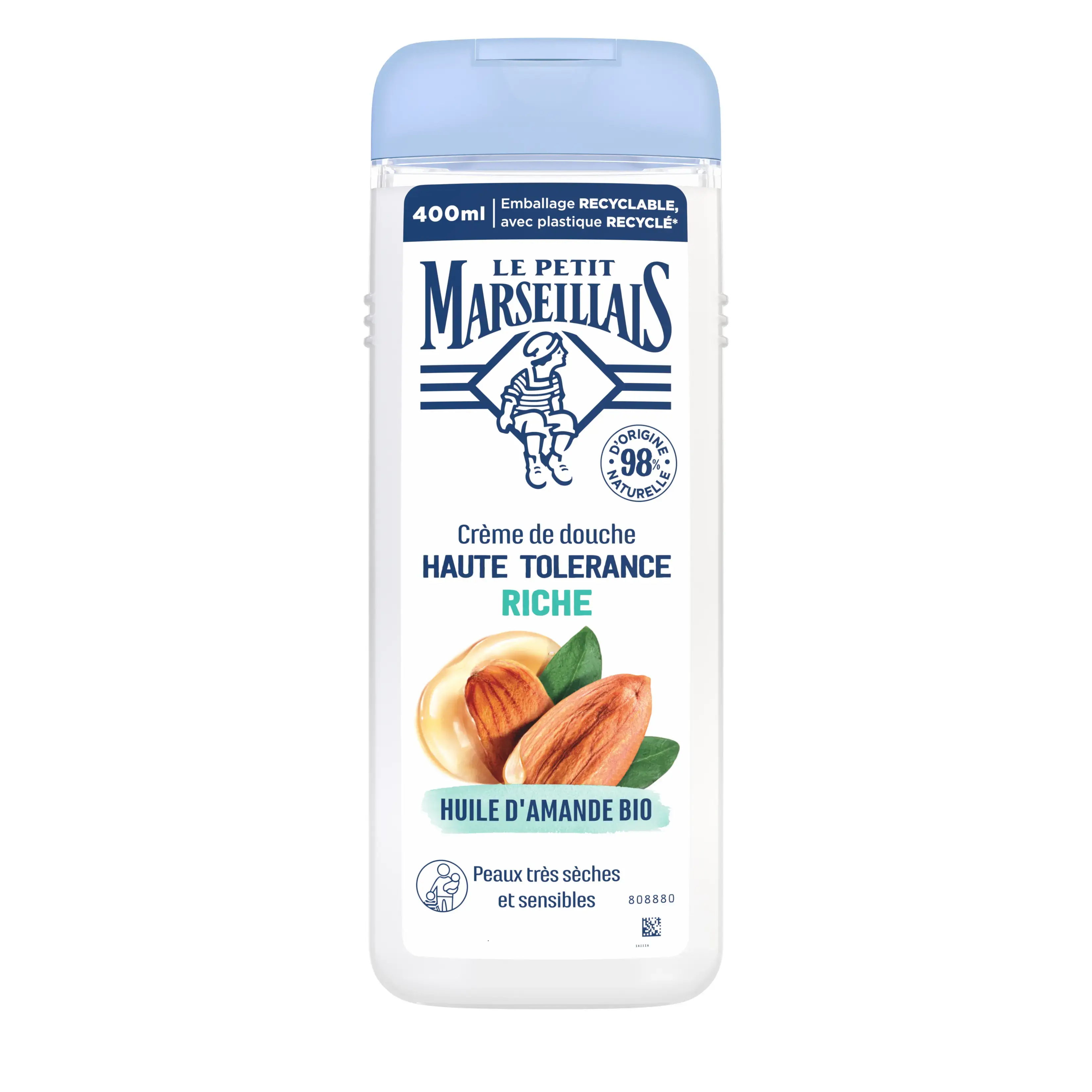 Crème de douche Haute Tolérance Huile d’Amande Bio