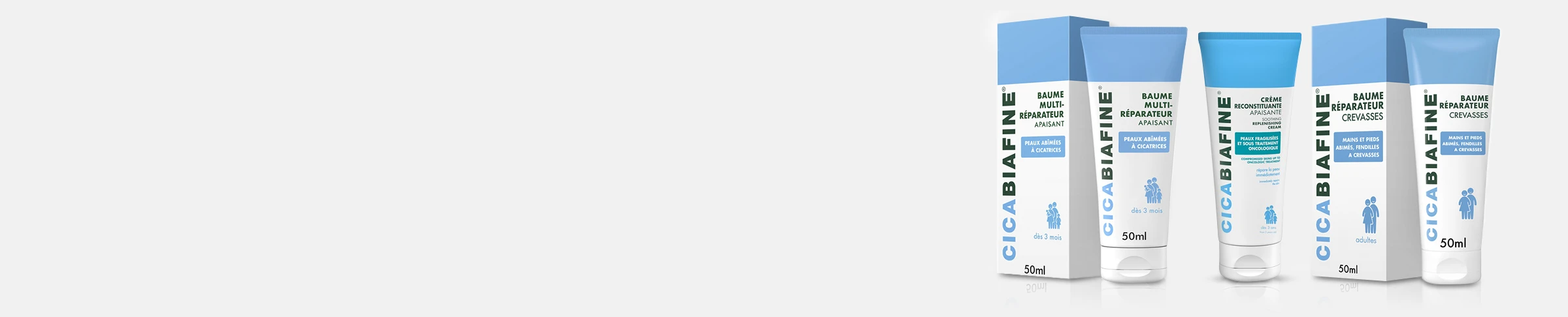 Bannière de la gamme de soins Biafine®