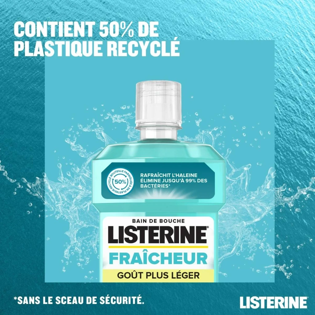 Bain de Bouche LISTERINE® Fraicheur Goût Plus Léger image 5