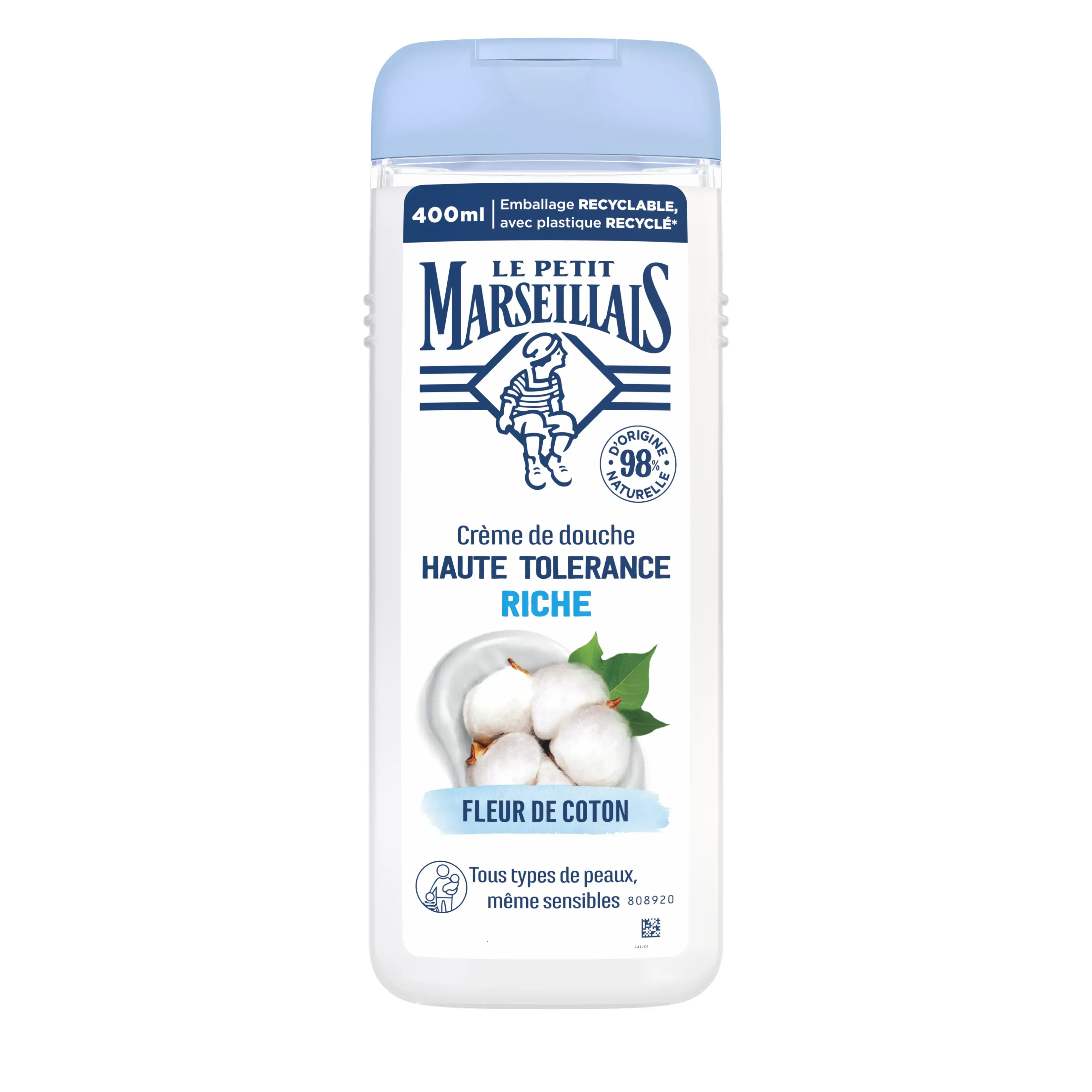 Crème de douche Haute Tolérance Riche Fleur de Coton