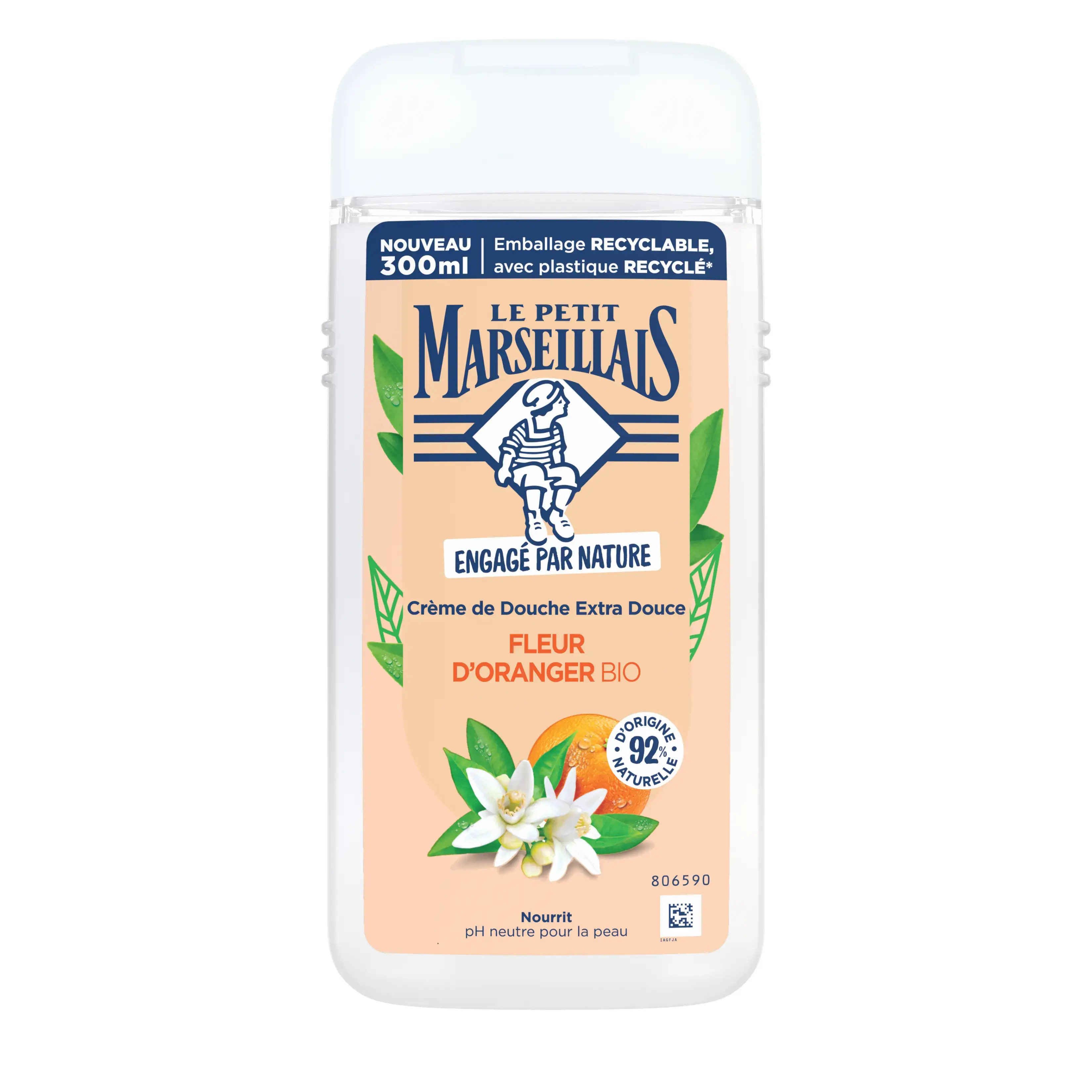 Crème de Douche Extra Douce Fleur d’Oranger BIO