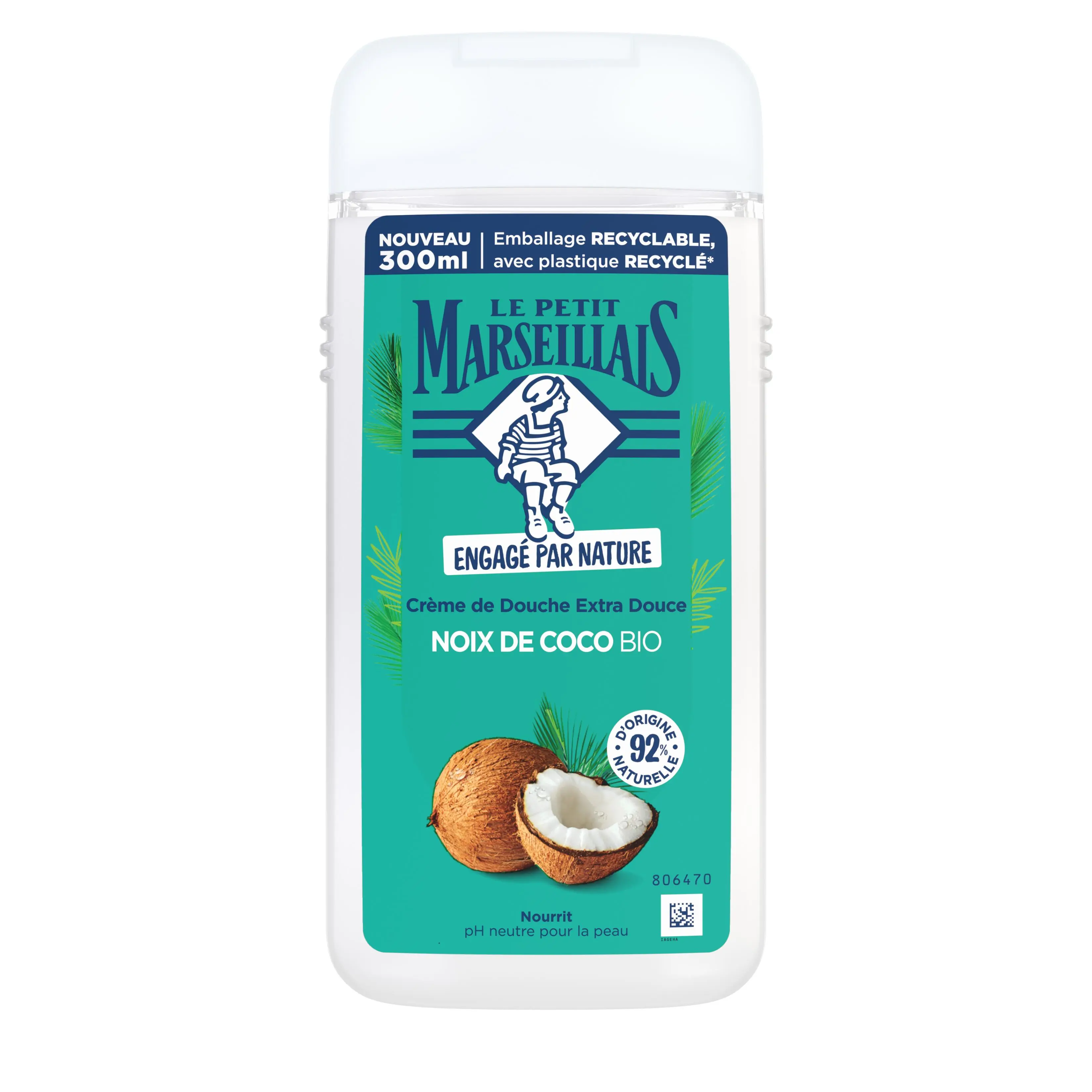 Crème de Douche Extra Douce Noix de Coco BIO