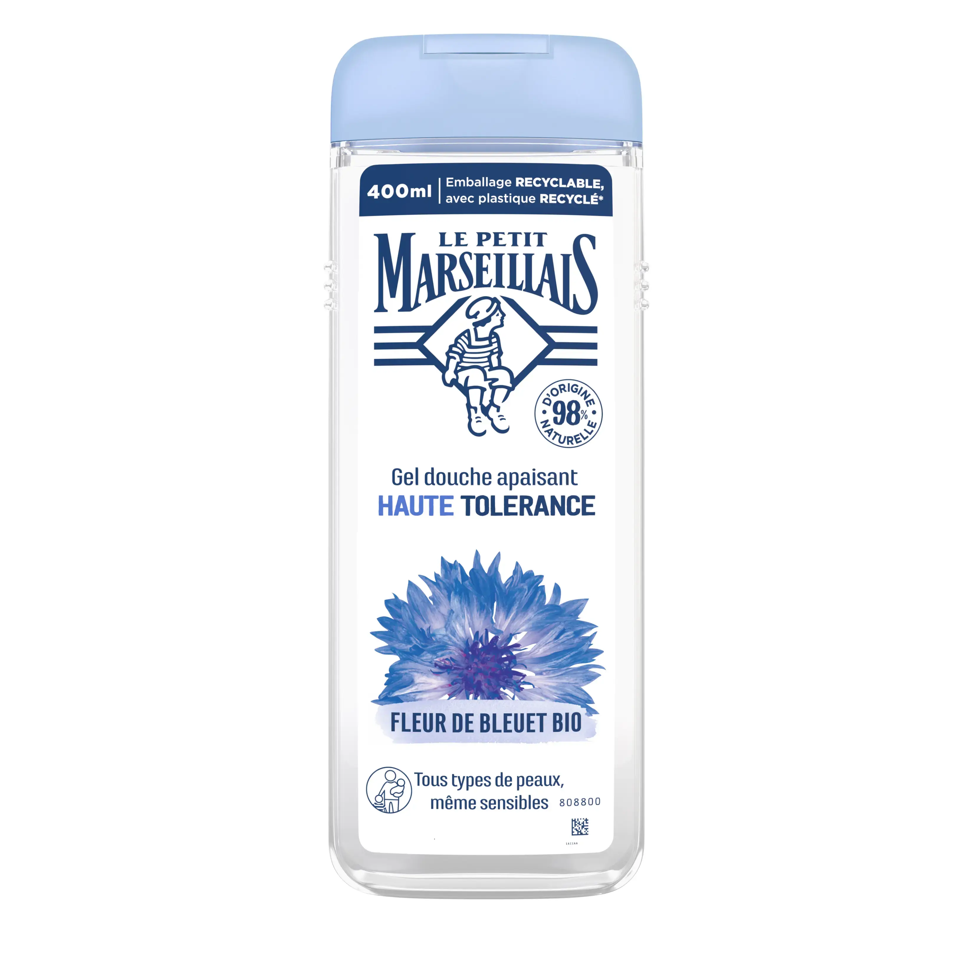 Gel douche Apaisant Haute Tolérance Fleur de Bleuet