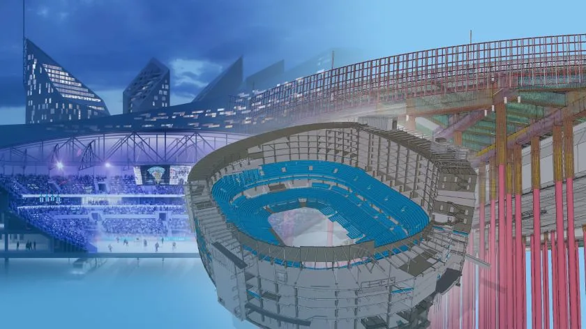 Tampere Deck & Arena Tekla model