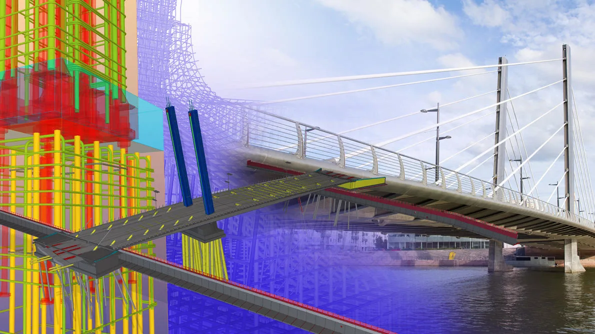 Bridge information model comparison with finished bridge
